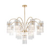Миниатюра фото потолочная люстра на штанге lumion opulenta 8413/13 латунь | 220svet.ru